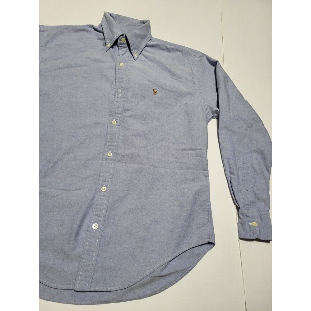 (#L3) Ralph Lauren Long Sleeve Button Down Size Women's 4 Blue - Picture 4 of 8